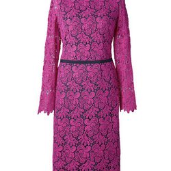 Vestido fucsia con encaje de la colección 'V in V' de Vicky Martín Berrocal
