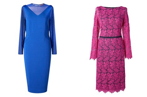Vestido fucsia con encaje de la colección 'V in V' de Vicky Martín Berrocal