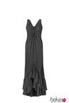 Vestido negro con volantes de la colección 'V in V' de Vicky Martín Berrocal