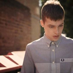Camisa de cuadros gris de la colección primavera/verano 2015 Men's Authentic Collection de Fred Perry