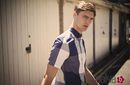 Camisa de blanca y azul de cuadros de la colección primavera/verano 2015 Men's Authentic Collection de Fred Perry