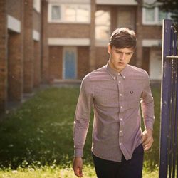 Camisa de cuadros de color marsala de la colección primavera/verano 2015 Men's Authentic Collection de Fred Perry