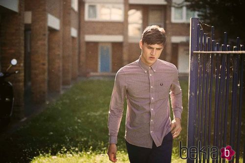 Camisa de cuadros de color marsala de la colección primavera/verano 2015 Men's Authentic Collection de Fred Perry