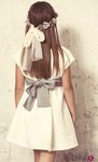 Vestido corto de comunión con lazada en la espalda de la colección 'Ceremonia' de Bonnet à Pompom