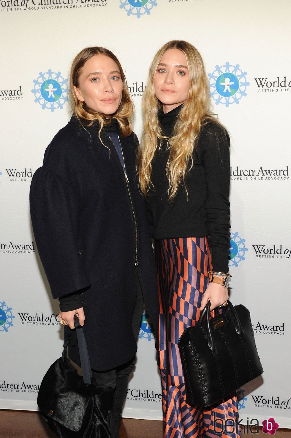 Las hermanas Olsen en la entrega de los Premios World of Children en Nueva York