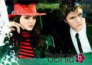 Kendall Jenner y Ansel Elgort posando para la cámara de Mario Testino