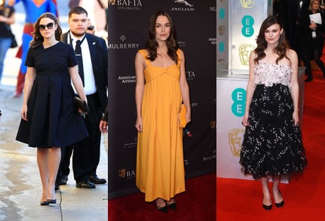 Keira Knightley con un vestido de Hermés