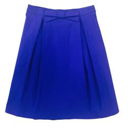 Falda azul con lazo de la colección primavera/verano 2015 de Barbarella 