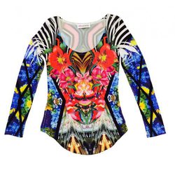 Camiseta larga estampada de la colección primavera/verano 2015 de Barbarella