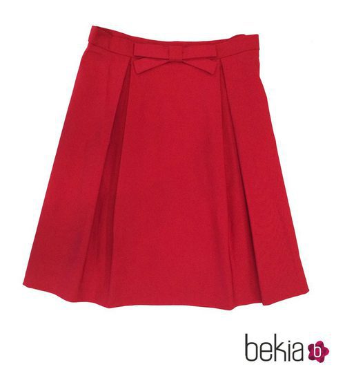 Falza roja con lazo de la colección primavera/verano 2015 de Barbarella