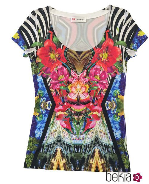 Camiseta de manga corta estampada de la colección primavera/verano 2015 de Barbarella