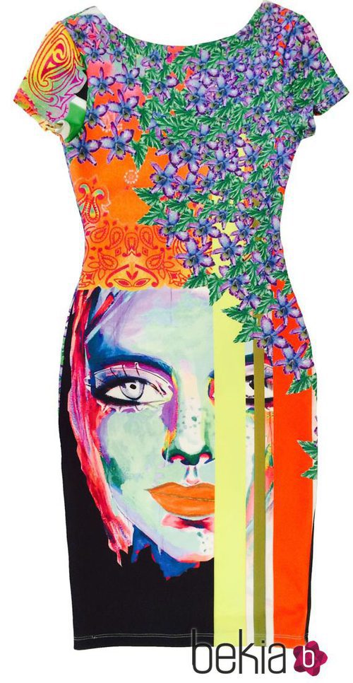 Vestido con variedad de estampados de la colección primavera/verano 2015 de Barbarella