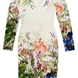 Vestido de manga larga estampado de la colección primavera/verano 2015 de Barbarella