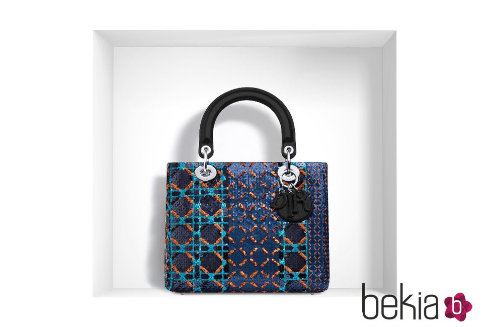 Bolso 'Lady Dior' en jacquard de lentejuelas