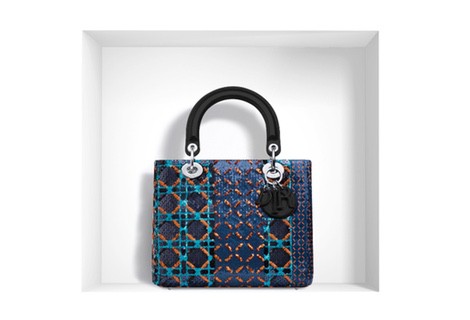 Bolso 'Lady Dior' en jacquard de lentejuelas