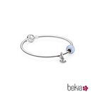 Pulsera de plata con charm azulado y ancla de la colección estival 2015 de Pandora