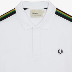 Polo blanco para hombre de la colección primavera/verano 2015 de Fred Perry