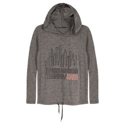Sudadera gris de la colección deportiva 'Start Moving' de Bershka