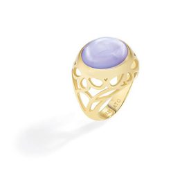 Anillo con cristal azul-violeta de la colección 'Kaleido' de Morellato