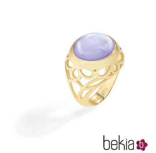 Anillo con cristal azul-violeta de la colección 'Kaleido' de Morellato