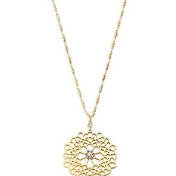 Collar con cristales en lila y diamantes naturales de la colección 'Kaleido' de Morellato