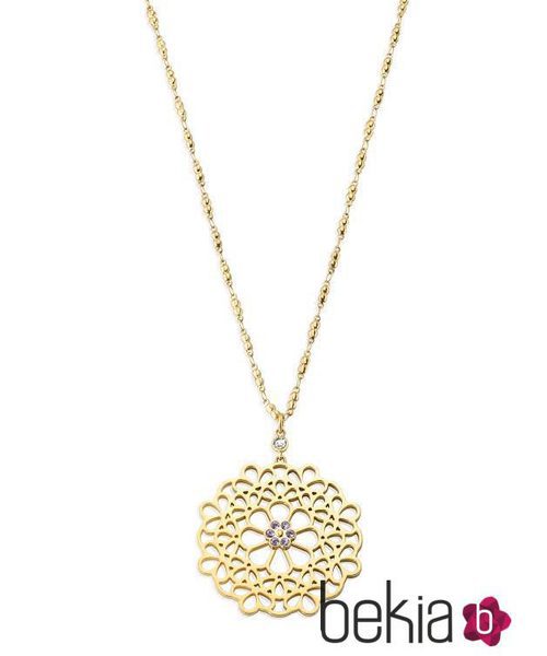 Collar con cristales en lila y diamantes naturales de la colección 'Kaleido' de Morellato