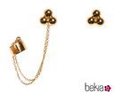 Pendientes bañados en oro de Pretty Rumour