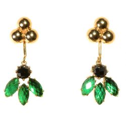 Pendientes con detalles en verde y negro de Pretty Rumour