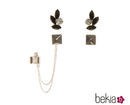 Pendientes con incrustaciones en negro de Pretty Rumour