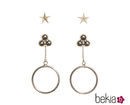 Pendientes de estrella con aro de Pretty Rumour