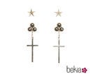 Pendientes de estrella y cruz de Pretty Rumour