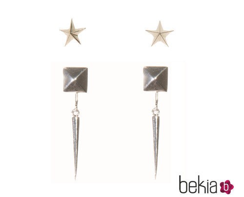 Pendientes de pincho con estrella de Pretty Rumour
