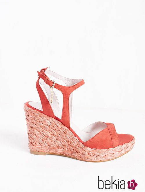 Cuña Charlize naranja de la colección primavera/verano 2015 de Barbarella