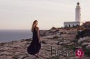 Vanesa Lorenzo con un vestido negro largo de la colección Mango Premium verano 2015