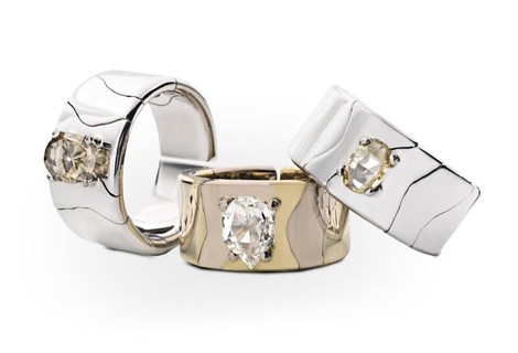 Anillos en plata y oro de la colección de joyas para novias 2015 de Victor Caparros