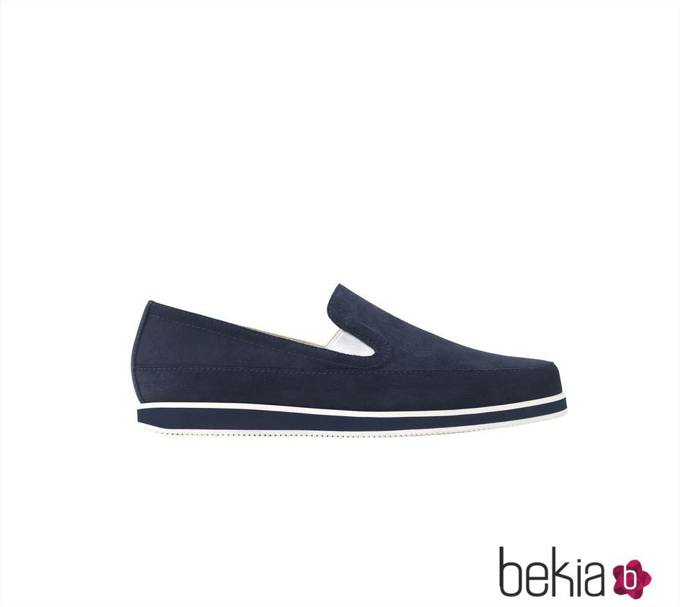 Mocasín navy de la colección primavera/verano 2015 de Gadea