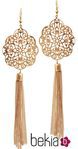 Pendientes con cadenas de la colección 'White & Gold' de Claire's