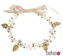 Corona de hojas doradas de la colección 'White & Gold' de Claire's