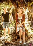 Ana Fernández y Alex Zacharías en la grabación del Fashion Film de Oxygene