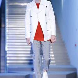 Abrigo blanco de la colección primavera/verano 2016 de Z Zegna