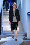 Bermudas negras metalizadas de la colección primavera/verano 2016 de Z Zegna