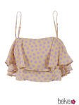 Top de gasa con lunares de la colección primavera/verano 2015 de Kocca