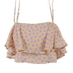Top de gasa con lunares de la colección primavera/verano 2015 de Kocca