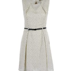 Vestido blanco con lunares de la colección primavera/verano 2015 de Kocca