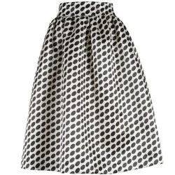 Falda de vuelo blanca con lunares de la colección primavera/verano 2015 de Kocca