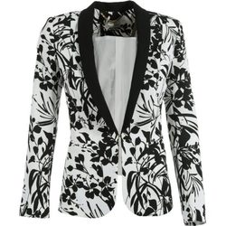 Americana con estampado floral negro de la colección primavera/verano 2015 de Kocca