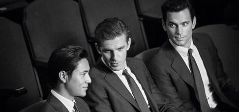Chen Kun, Dan Stevens y Matt Bomer en la campaña de Armani 'Trajes hechos a medida'