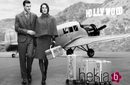 Alessandra Ambrosio y Johannes Huebl posando para la campaña de Rimowa