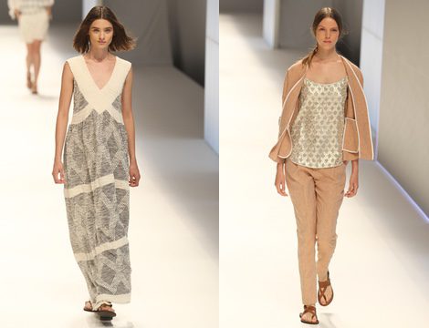Maxivestido de punto con escote en uve de la colección primavera/verano 2015 de Sita Murt