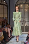 Vestido verde con bordados de la colección de Alta Costura otoño/invierno 2015/2016 de Schiaparelli